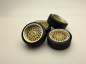 Preview: SD Felgen 16 Zoll "ALU" BBS RS gold 48,5mm 1:12 modelcar Tuning