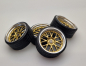 Preview: SD Felgen 19 Zoll "ALU" BBS RS-GT gold 34mm 1:18 Modelcar Tuning