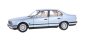 Preview: Minichamps 100024007 BMW 535i E34 1988 hell blau metallic 1:18 Modellauto