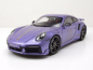 Preview: Minichamps PORSCHE 911 992 Turbo S Coupe 2021 Sport Design violett 1:18 Modellauto limitiert 1/504