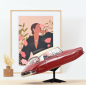 Preview: NOREV 121572 Citroën DS 19 1957 Red beige 1:12 Modelcar limited 1/300