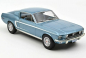 Preview: NOREV 122703 Ford Mustang Fastback 1968 light blue metallic 1:12 Modellauto