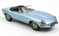 Preview: NOREV 122722 Jaguar E-Type Cabriolet 1962 blau metallic 1:12 Modellauto