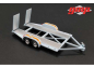 Preview: GMP Tandem Trailer mit Reifenregal 1:43 Gulf Anhänger 14304