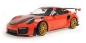 Preview: Minichamps 155068305 PORSCHE 911 991.2 GT2 RS 2018 orange / GOLDEN WHEELS 1:18 Modellauto