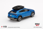 Preview: Mini GT Lamborghini Urus Blau Eleos mit Dachbox LHD 1:64 limited MGT00172