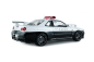 Preview: Nissan Skyline GT-R BNR34 Japan Polizei schwarz/weiß 1999 1:18 Solido 421186618 Modellauto