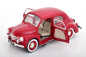 Preview: Solido 421183140 Renault 4CV 1955 red 1:18 Modelcar