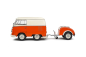 Preview: VW Volkswagen Kool Kombi orange weiß mit Anhänger 1:18 Solido Modellauto 421186412