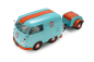 Preview: VW Volkswagen T1 Cool Combi Oil Tribute mit Anhänger Gulf 1:18 Solido Modellauto 421186608