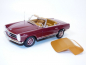 Preview: Norev 183766 Mercedes 230SL 1963 dunkel rot W113 20 SL 1:18 Pagode Modellauto