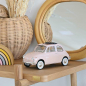 Preview: Norev 187774 Fiat 500 L 1968 pink with special birth pack 1:18 Modellauto