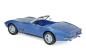 Preview: Norev 189035 Chevrolet Corvette Cabrio 1969 blau metallic 1:18 Modellauto