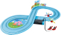 Preview: Carrera 1.First 63043 Peppa Pig - Kids GranPrix - Rennbahn mit 2 Autos