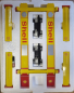 Preview: Greenlight Hebebühne 4-post-lift Shell Oil #2 gelb 1:18 garage Diorama