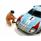 Preview: American Diorama 23789o Figur Mechaniker Jerry orange 1:18 limitiert 1/1000