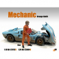 Preview: American Diorama 23904o Figur Mechaniker Dan orange 1:24 limitiert 1/1000