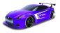 Preview: Dickie Toys RC Nissan GT-R violett 1:16 ferngesteuertes Auto