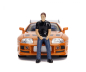 Preview: Jada Toys 253206001 Fast & Furious Brian's Toyota Supra 1995 + Figur 1:18 Modellauto