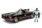 Preview: Jadatoys 253215001 Batman 1966 Classic Batmobile 1:24 mit Batman Figur Modellauto