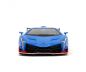 Preview: Sonic Lamborghini Veneno mit Sonic Figur blau 1:24 Modellauto Jadatoys 253255082