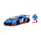 Preview: Sonic Lamborghini Veneno mit Sonic Figur blau 1:24 Modellauto Jadatoys 253255082