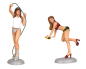 Preview: Fast Women 352 Bikini Car Wash - Rayna & Diane 1:18 - Set bestehend aus 2 Figuren