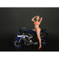 Preview: Women in orangen Bikini Figur Cindy 1:12 limitiert 1/1000 American Diorama