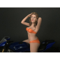 Preview: Women in orangen Bikini Figur Cindy 1:12 limitiert 1/1000 American Diorama