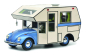 Preview: Schuco 450011400 VW Käfer Motorhome blau 1:18 limited 1/500