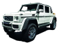 Preview: Schuco 450017800 Mercedes Maybach G650 Landaulet weiss 1:18 limited 1/750 Modellauto