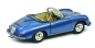 Preview: Schuco 450031800 Porsche 356 Speedstar Outlaw Cabrio blau 1.18 Modelauto