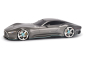 Preview: Schuco 450046600 Mercedes-Benz Vision GT Gran Turismo dunkelsilber 1:12 limitiert 1/500 Modellauto