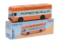 Preview: Schuco Mercedes O317 Renntransporter Porsche Gulf 1:64 limited Modellauto