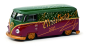 Preview: Schuco VW T1 Bus Lowrider Christmas Weihnachten 2021 1:64 Modellauto