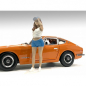 Preview: American Diorama 76291 Car Meet 2 Mann Stehende Frau mit Cappy 1:18 Figur 1/1000 limitiert