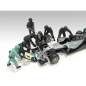 Mobile Preview: American Diorama 76551 Formel 1 Pit Crew schwarz 1:18 F1 Mechaniker Figuren 1/1000