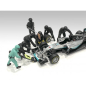 Preview: American Diorama 76551 Formel 1 Pit Crew schwarz 1:18 F1 Mechaniker Figuren 1/1000