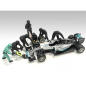 Preview: American Diorama 76551 Formel 1 Pit Crew schwarz 1:18 F1 Mechaniker Figuren 1/1000