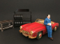 Preview: American Diorama 77495 Mechaniker Larry 1/1000 1:24 Figur macht Pause mit Tasse Kaffee