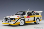Mobile Preview: AUTOart 88503S Audi Sport Quattro S1 Rally San Remo 1985 W Röhrl Geistdörfer - SET + Vitrine + Figur