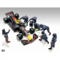Preview: American Diorama 76558 Pit Crew Set III Team violett F1 Mechaniker 1:18 limitiert 1/1000