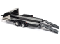 Preview: Autoworld Trailer Anhänger für Autotransport schwarz 1:18 AMM1166