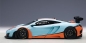 Preview: AUTOart MCLAREN 12C GT3 blau orange 1:18 81343