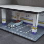 Preview: Acryl Vitrine Parkaus Diorama Parkplatz Gebäude 1:18 30107