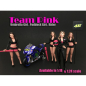 Preview: American Diorama 77437 Team pink Schild Mädchen /1000 1:18