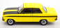 Preview: KK-Scale Opel Kadett B Sport 1973 gelb-schwarz 1:18 limitiert 1/1250 Modellauto 180641