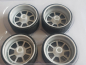 Preview: SD Felgen 16 Zoll Watanabe silber-chrom 32mm 1:18 Modellauto Tuning
