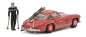 Preview: Mercedes Benz 300 SL rot mit Ski 1:43 Modellauto Schuco 450376600 Oldtimer