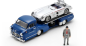 Preview: Mercedes Benz blaues Wunder m 300SLR blau 1:43 Modellauto Schuco 450376800